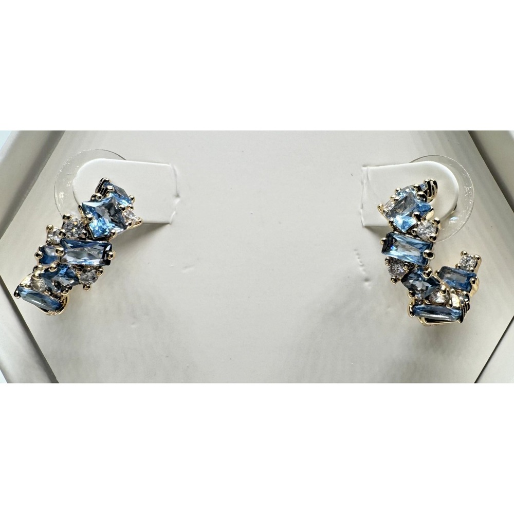 Bomb Party Earrings - ER27461 Scatter Me In Gems - Aqua Blue Spinel